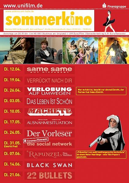 Sommerkino Sommersemester 2011