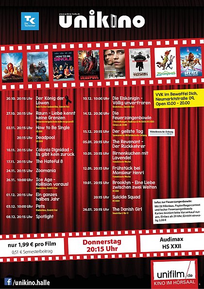 Unikino Wintersemester 2016/2017