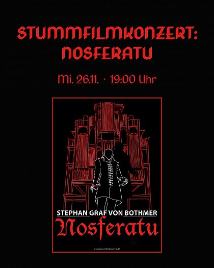 26.11. STUMMFILMKONZERT ZU NOSFERATU (1922) Eintritt: 5, 4 (ermigt)